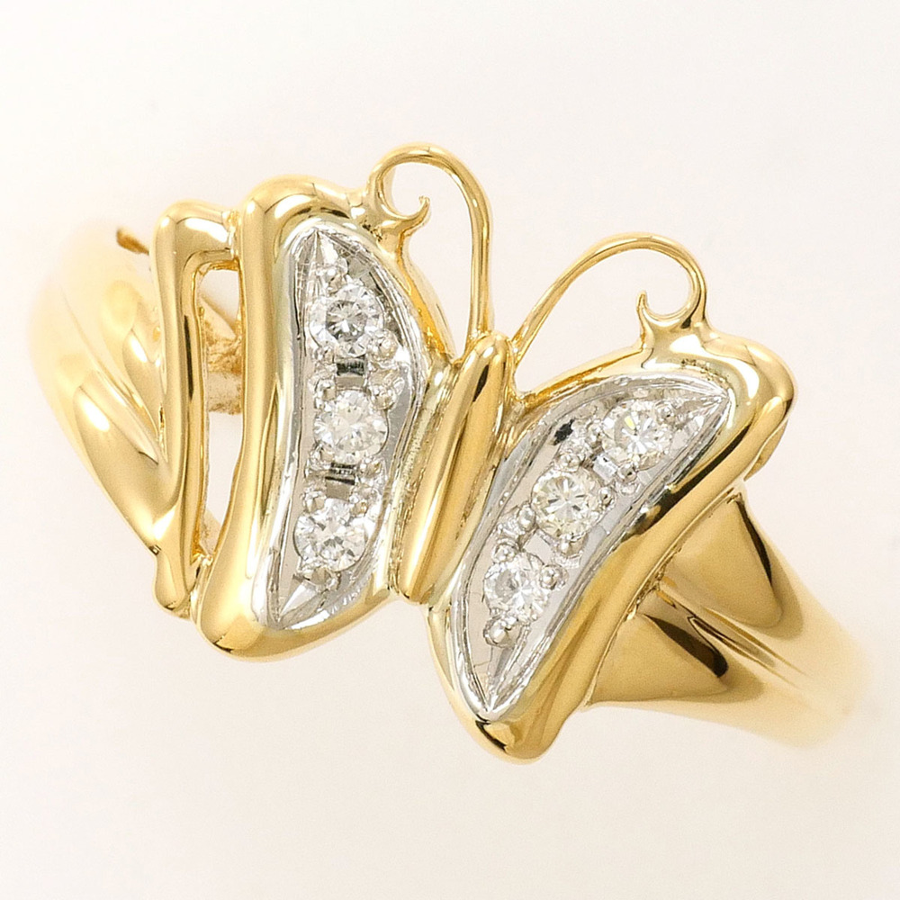 VINTAGE 18k Gold Diamond Ring